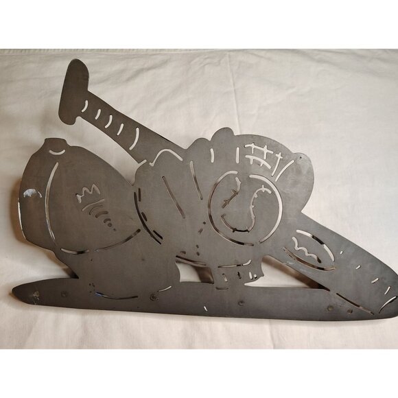 Baseball Wall Hook Rack Metal Baseball Glove Bat Helmet Decor Boys Room 4 Hooks - Picture 9 of 16